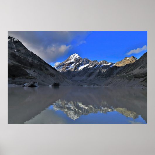 Aoraki Reflection Poster (Vorne)