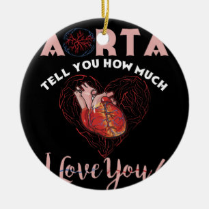 Aorta erzähle Ihnen, wie viel ich Liebe Sie Herze Keramik Ornament