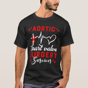 Aortenherzklappen-Chirurgie Überlebender Herzkrank T-Shirt