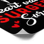 Aortic Heart Valve Surgery Survivor Heart Disease Poster (Ecke)