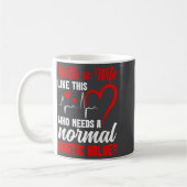 Aortic Valve Warrior Wife Heart Surgery Valve Repl Kaffeetasse (Links)