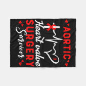 Aortische Herzklappenstrahlung Operation Survivor Fleecedecke (Vorderseite (Horizontal))