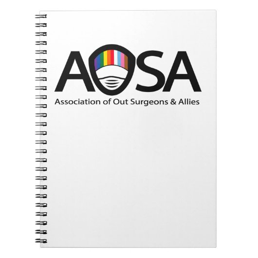 AOSA Spiral Foto Notebook (weiß) Notizblock (Vorderseite)
