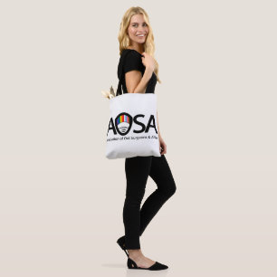 AOSA-Tasche (weiß, beide Seiten-Logo) Tasche