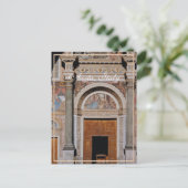 Aosta Cathedral Facade, Italien, Postkarte (Stehend Vorderseite)