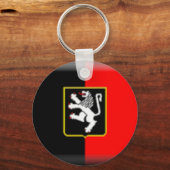 Aosta-Tal-Flagge Schlüsselanhänger (Vorderseite)