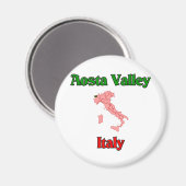 Aosta Valley Italien Magnet (Vorderseite/Rückseite)