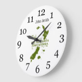 Aotearoa is my home große wanduhr (Winkel)