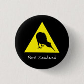 Aotearoa & Kiwi Bird, Neuseeland Button (Vorderseite)