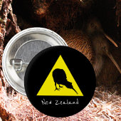 Aotearoa & Kiwi Bird, Neuseeland Button