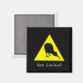 Aotearoa & Kiwi Bird, Neuseeland Magnet (Vorderseite/Rückseite)