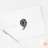 aotearoa koru design quadratischer aufkleber (Umschlag)
