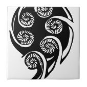 aotearoa koru Entwurf Fliese (Vorderseite)