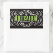 Aotearoa Lifer Moko Rechteckiger Aufkleber (Tasche)