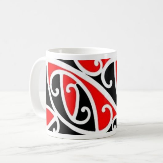 aotearoa Maori- Kaffeetasse (Vorderseite Links)