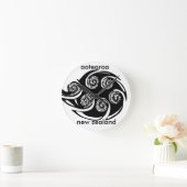 aotearoa neues Zealand Koru-Design Runde Wanduhr (Zuhause)