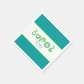 Aotearoa Neuseeland Koru - Grün Serviette (Ecke)