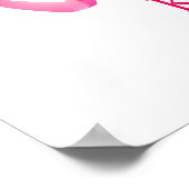 Aotearoa Neuseeland Koru - rosa Poster (Ecke)