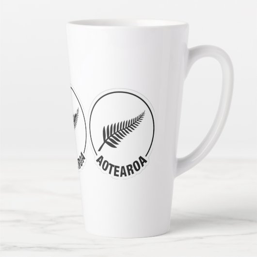 Aotearoa Neuseeland Latte Tasse (Rechts)