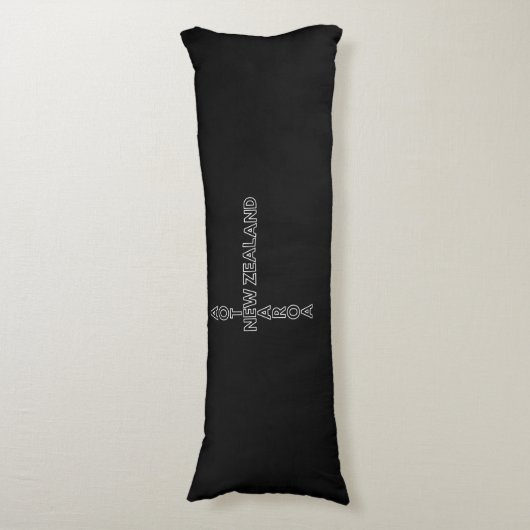 Aotearoa Neuseeland, NZ Kiwi Crossword Design Seitenschläferkissen (Vorderseite Vertikal)