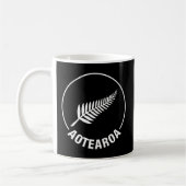 Aotearoa Neuseeland Silver Fern Kiwi Maori Nz Spo Kaffeetasse (Links)