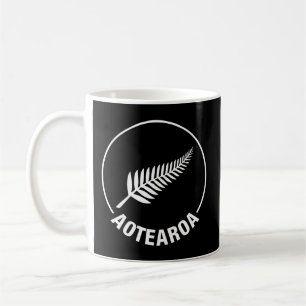 Aotearoa Neuseeland Silver Fern Kiwi Maori Nz Spo Kaffeetasse