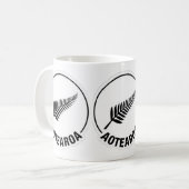 Aotearoa Neuseeland Standard-Tasse Kaffeetasse (Vorderseite Links)
