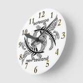 aotearoa new zealand  Fern Runde Wanduhr (Winkel)