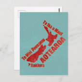 Aotearoa New Zealand Karte (Vorne/Hinten)