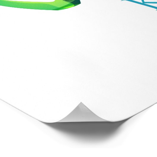 Aotearoa New Zealand Koru - Green Poster (Ecke)