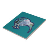 AOTEAROA NEW ZEALAND PAUA MUSCHEL KIWI BIRD GREEN FLIESE (Seite)