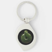 Aotearoa NZ Greenstone Pounamu Drehung Geschenk Sc Schlüsselanhänger (Vorderseite)