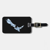 Aotearoa NZ Landkarte in Māori, benutzerdefinierte Gepäckanhänger (Vorderseite horizontal)