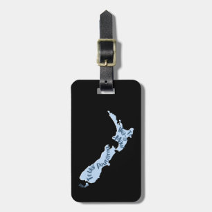 Aotearoa NZ Landkarte in Māori, benutzerdefinierte Gepäckanhänger