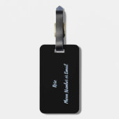 Aotearoa NZ Landkarte in Māori, benutzerdefinierte Gepäckanhänger (Rückseite vertikal)