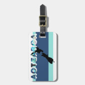 AOTEAROA NZ PAUA BLAUE GREEN NEW ZEALAND KIWI MAOR GEPÄCKANHÄNGER (Vorderseite vertikal)