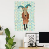 Aoudad Art Poster (Heimbüro)