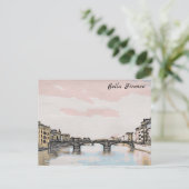 ** AP12 Bridge Firenze Florence Italien Postkarte (Stehend Vorderseite)