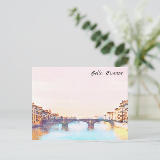 ** AP12 Bridge Firenze Italien Florenz Italienisch Postkarte (Stehend Vorderseite)