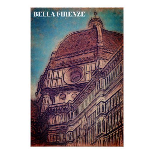 ** AP12 DUOMO Kirche Florenz Italien Poster (Vorderseite)