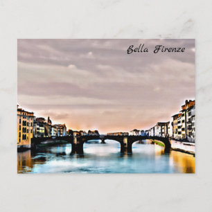 ** AP12 Firenze Italien Florenz Italienische Brück Postkarte