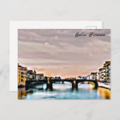 ** AP12 Firenze Italien Florenz Italienische Brück Postkarte (Vorne/Hinten)