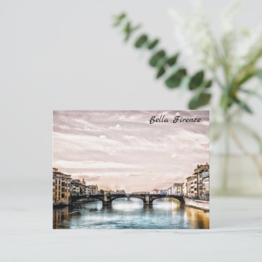 ** AP12 Florenz Italien Italienische Sprache Postkarte (Stehend Vorderseite)