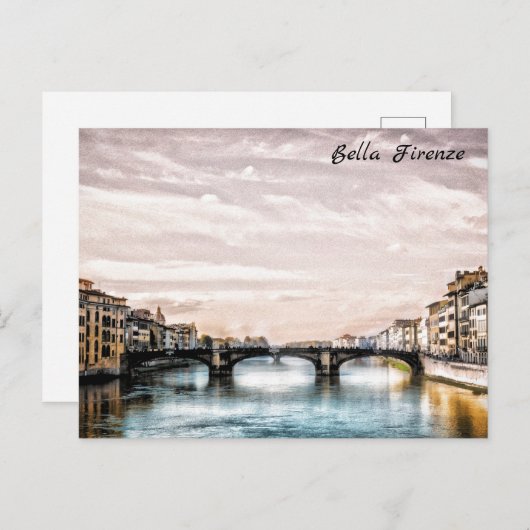 ** AP12 Florenz Italien Italienische Sprache Postkarte (Vorne/Hinten)