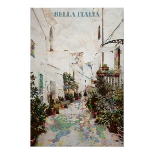 ** AP12 Italia Italien Street Pottery Pflanze Post Poster