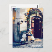* AP12 Italia Scooter Florence Italian Cobblestone Postkarte (Vorne/Hinten)