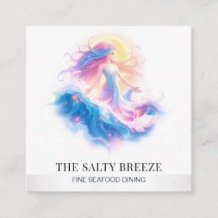 *~* AP13 100 Seestrand-WAVE Geburt der Venus Quadratische Visitenkarte