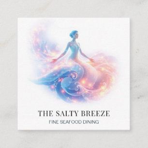 *~* AP13 104 Beach WAVE Geburt der Venus Quadratische Visitenkarte