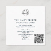 *~* AP13 90 Heilung Strand WAVE Geburt der Venus Quadratische Visitenkarte (Rückseite)