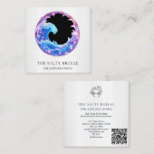 *~* AP13 Beach Nautical Restaurant Bar Bars 103 Quadratische Visitenkarte (Vorne/Hinten)